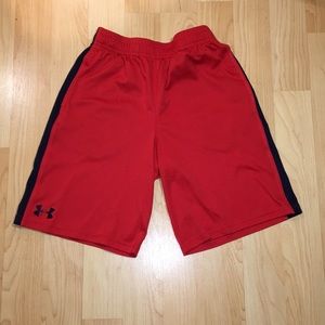 Boys Red Under Armour Short (MD)